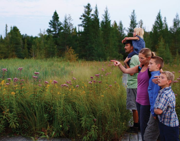 Family at Grass River Natural ARea