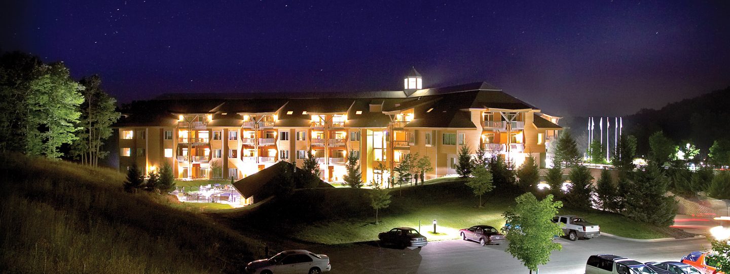 The Lodge at Cedar River at Night