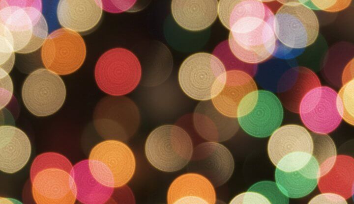 Blurred Christmas lights