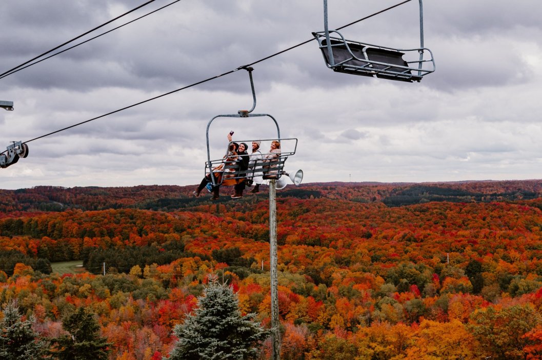 fall chairlift rides